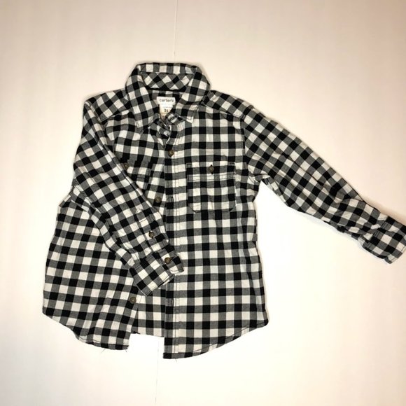 Carter's Toddler Boys Cotton Plaid Shirts - Picture 7 of 8